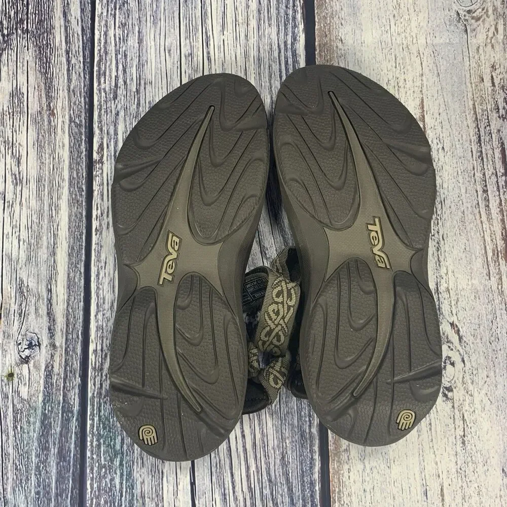 Teva Hurricane 6502 Brown Adjustable Straps Sandals Men’s Size 12